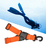 Maxbell Diving Fins Strap Gear Swim Flippers Buckles for Adult Scuba Diving Swimming Orange