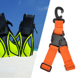 Maxbell Diving Fins Strap Gear Swim Flippers Buckles for Adult Scuba Diving Swimming Orange