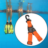 Maxbell Diving Fins Strap Gear Swim Flippers Buckles for Adult Scuba Diving Swimming Orange