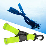 Maxbell Diving Fins Strap Gear Swim Flippers Buckles for Adult Scuba Diving Swimming Green