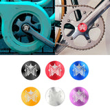 Maxbell Bike Crank Dust Cover Crankarm Dust Cover Cap for Road Bicycle Mountain Bike Black