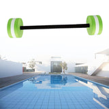 Maxbell Water Dumbbells Pool Exercise EVA Aquatic Barbell for Men Women Water Sports Green Standard