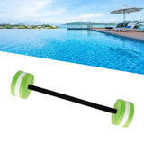 Maxbell Water Dumbbells Pool Exercise EVA Aquatic Barbell for Men Women Water Sports Green Standard