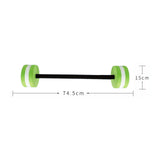 Maxbell Water Dumbbells Pool Exercise EVA Aquatic Barbell for Men Women Water Sports Green Standard