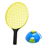 Maxbell Kids Tennis Rackets Single Tennis Trainer for Garden Backyard Outdoor Indoor yellow