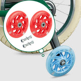 Maxbell Bike Training Wheels Bicycle Stabilizer for Children Adults 12-20 inch Bikes Red
