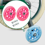 Maxbell Bike Training Wheels Bicycle Stabilizer for Children Adults 12-20 inch Bikes Pink