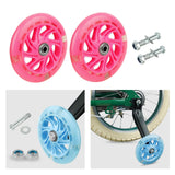 Maxbell Bike Training Wheels Bicycle Stabilizer for Children Adults 12-20 inch Bikes Pink