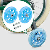 Maxbell Bike Training Wheels Bicycle Stabilizer for Children Adults 12-20 inch Bikes Blue