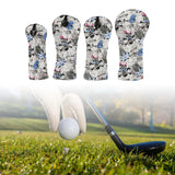 Maxbell 4Pcs Golf Club Head Covers Golf Wood Headcover with Number Tag Guard