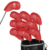 Maxbell 10Pcs Golf Club Head Covers Fits Most Clubs Embroidered Golf Iron Covers Set