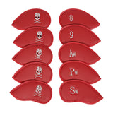 Maxbell 10Pcs Golf Club Head Covers Fits Most Clubs Embroidered Golf Iron Covers Set