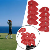 Maxbell 10Pcs Golf Club Head Covers Fits Most Clubs Embroidered Golf Iron Covers Set