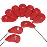 Maxbell 10Pcs Golf Club Head Covers Fits Most Clubs Embroidered Golf Iron Covers Set