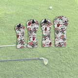 Maxbell 4x Golf Club Head Covers Set Headcover PU for Unisex Golfer Gift Accessories