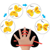 Maxbell Swimming Hand Paddles Swimming Exercise Equipment for Kids Children Boy Girl Black