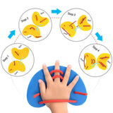 Maxbell Swimming Hand Paddles Swimming Exercise Equipment for Kids Children Boy Girl Blue