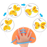 Maxbell Swimming Hand Paddles Swimming Exercise Equipment for Kids Children Boy Girl Orange