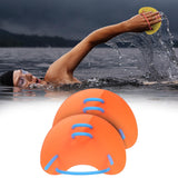 Maxbell Swimming Hand Paddles Swimming Exercise Equipment for Kids Children Boy Girl Orange