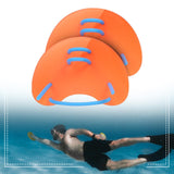 Maxbell Swimming Hand Paddles Swimming Exercise Equipment for Kids Children Boy Girl Orange