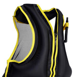 Maxbell Life Jacket 20inchx23inch Outdoor Floating Vest for Swimming Rowing Kayaking Black