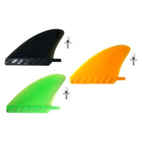 Maxbell Surfboard Fins Soft Top Single Center Fins Stand up Paddle Boards Single Fin Orange