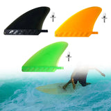 Maxbell Surfboard Fins Soft Top Single Center Fins Stand up Paddle Boards Single Fin Orange