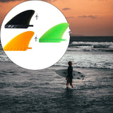 Maxbell Surfboard Fins Soft Top Single Center Fins Stand up Paddle Boards Single Fin Orange
