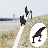 Maxbell Surfboard Fins Soft Top Single Center Fins Stand up Paddle Boards Single Fin Orange