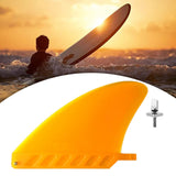 Maxbell Surfboard Fins Soft Top Single Center Fins Stand up Paddle Boards Single Fin Orange