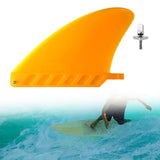 Maxbell Surfboard Fins Soft Top Single Center Fins Stand up Paddle Boards Single Fin Orange
