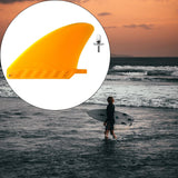 Maxbell Surfboard Fins Soft Top Single Center Fins Stand up Paddle Boards Single Fin Orange