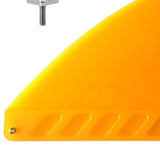 Maxbell Surfboard Fins Soft Top Single Center Fins Stand up Paddle Boards Single Fin Orange