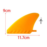 Maxbell Surfboard Fins Soft Top Single Center Fins Stand up Paddle Boards Single Fin Orange