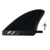 Maxbell Surfboard Fins Soft Top Single Center Fins Stand up Paddle Boards Single Fin Black