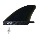 Maxbell Surfboard Fins Soft Top Single Center Fins Stand up Paddle Boards Single Fin Black