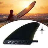 Maxbell Surfboard Fins Soft Top Single Center Fins Stand up Paddle Boards Single Fin Black