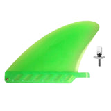Maxbell Surfboard Fins Soft Top Single Center Fins Stand up Paddle Boards Single Fin Green