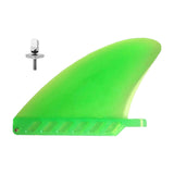 Maxbell Surfboard Fins Soft Top Single Center Fins Stand up Paddle Boards Single Fin Green