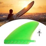 Maxbell Surfboard Fins Soft Top Single Center Fins Stand up Paddle Boards Single Fin Green