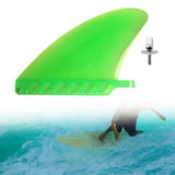 Maxbell Surfboard Fins Soft Top Single Center Fins Stand up Paddle Boards Single Fin Green