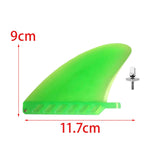 Maxbell Surfboard Fins Soft Top Single Center Fins Stand up Paddle Boards Single Fin Green