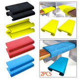 Maxbell 2Pcs Dragon Boat Paddle Seat Pad Paddle for Race Training Rowing Tools Kayak Black