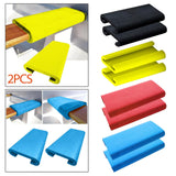 Maxbell 2Pcs Dragon Boat Paddle Seat Pad Paddle for Race Training Rowing Tools Kayak Black