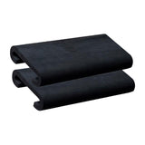 Maxbell 2Pcs Dragon Boat Paddle Seat Pad Paddle for Race Training Rowing Tools Kayak Black