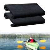 Maxbell 2Pcs Dragon Boat Paddle Seat Pad Paddle for Race Training Rowing Tools Kayak Black