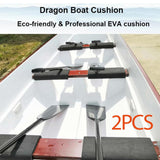 Maxbell 2Pcs Dragon Boat Paddle Seat Pad Paddle for Race Training Rowing Tools Kayak Black