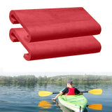 Maxbell 2Pcs Dragon Boat Paddle Seat Pad Paddle for Race Training Rowing Tools Kayak Red