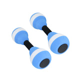 Maxbell Aquatic Dumbbells Water Aerobic Exercise for Training Workouts Swimming Pool Blue and White