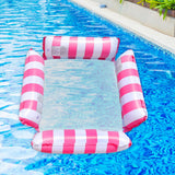 Maxbell Floating Chair Water Toy Float Lounge Chair for Beach Vocation Swimming Pool Pink